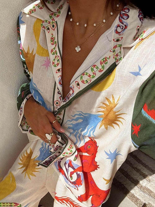 CONUNTO | MARNGA LARGA ESTAMPADO ÚNICO