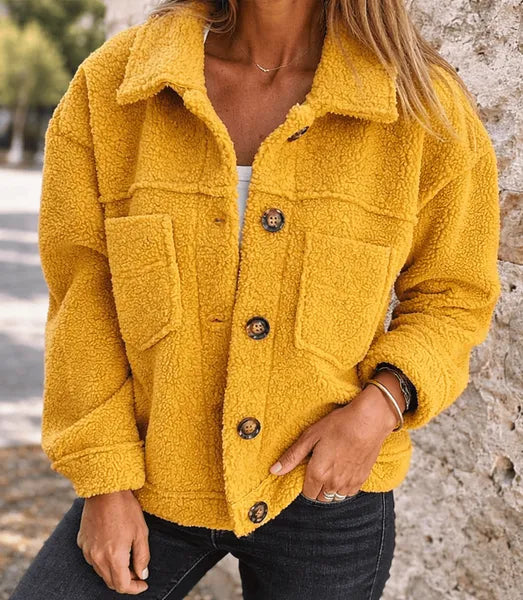 ALINA | CHAQUETA TEDDY SUAVE Y ELEGANTE