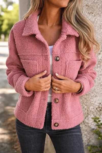 ALINA | CHAQUETA TEDDY SUAVE Y ELEGANTE