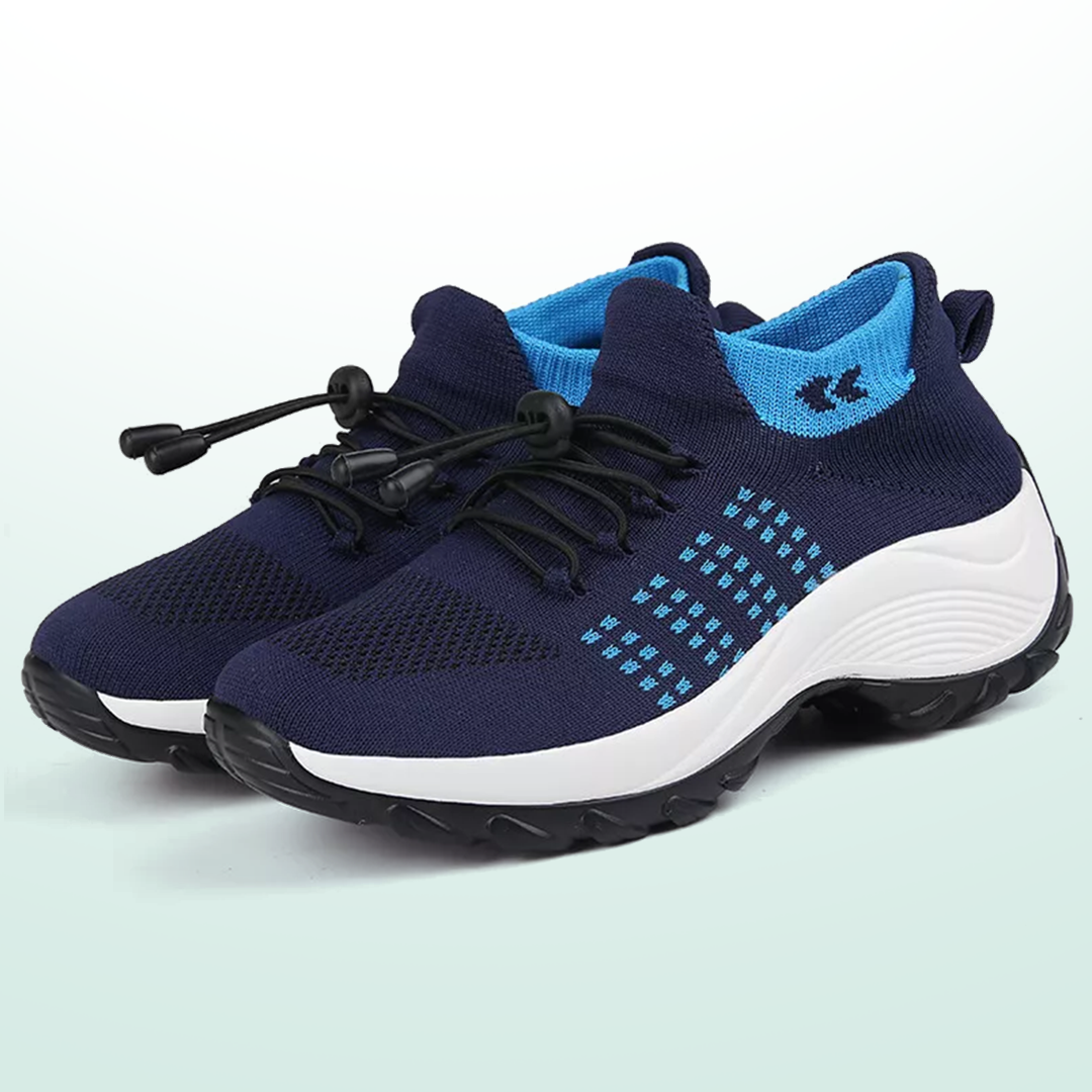 Ambulo Calzado ortopédico Tejido de punto - Azul azul marino