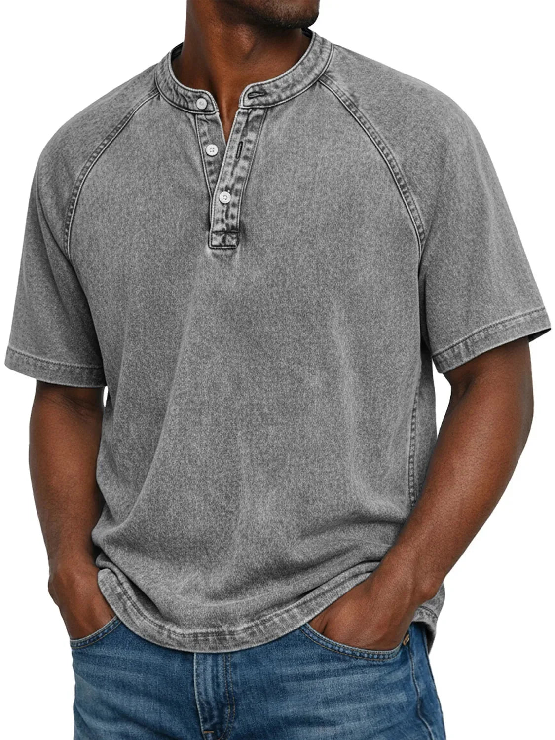 DVN | CAMISETA VINTAGE CON BOTONES