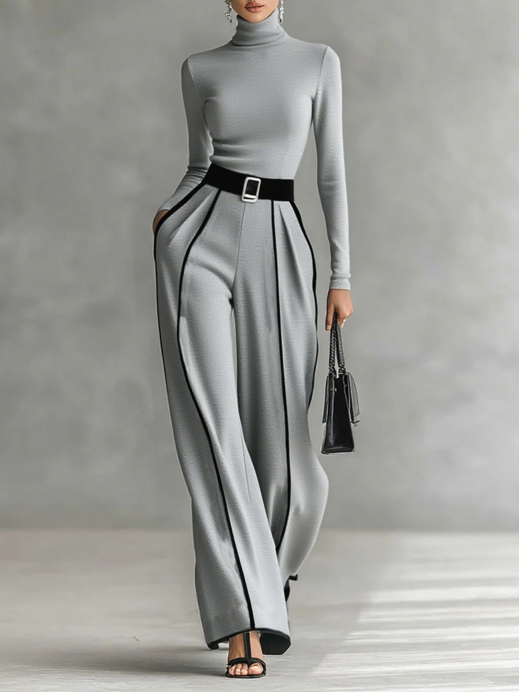 CONJUNTO | CUELLO ALTO MANGA LARGA
