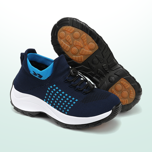 Ambulo Calzado ortopédico Tejido de punto - Azul azul marino